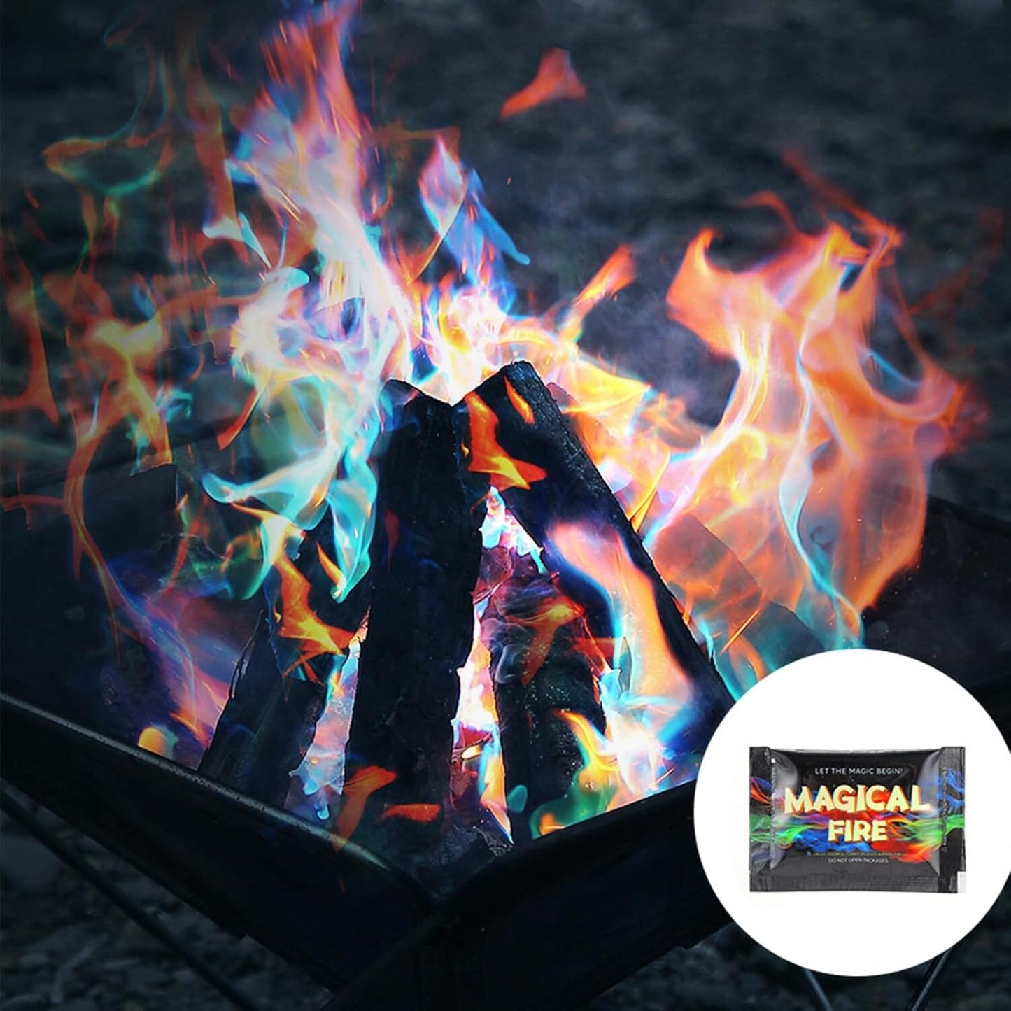 20-Pack: Magical Campfire Color Flames Color Changing Packs
