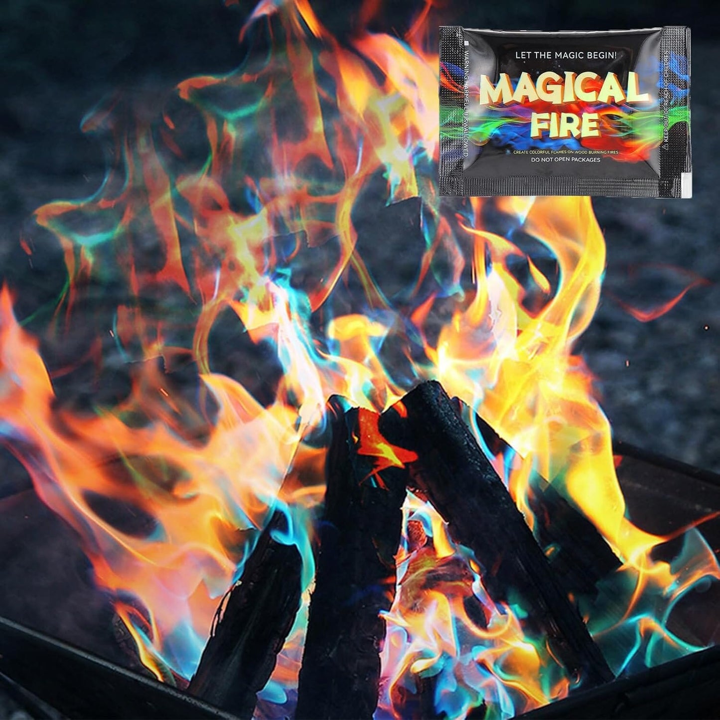 20-Pack: Magical Campfire Color Flames Color Changing Packs