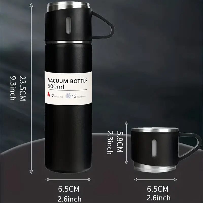 Insulated Stainless Steel Vacuum Flask Set