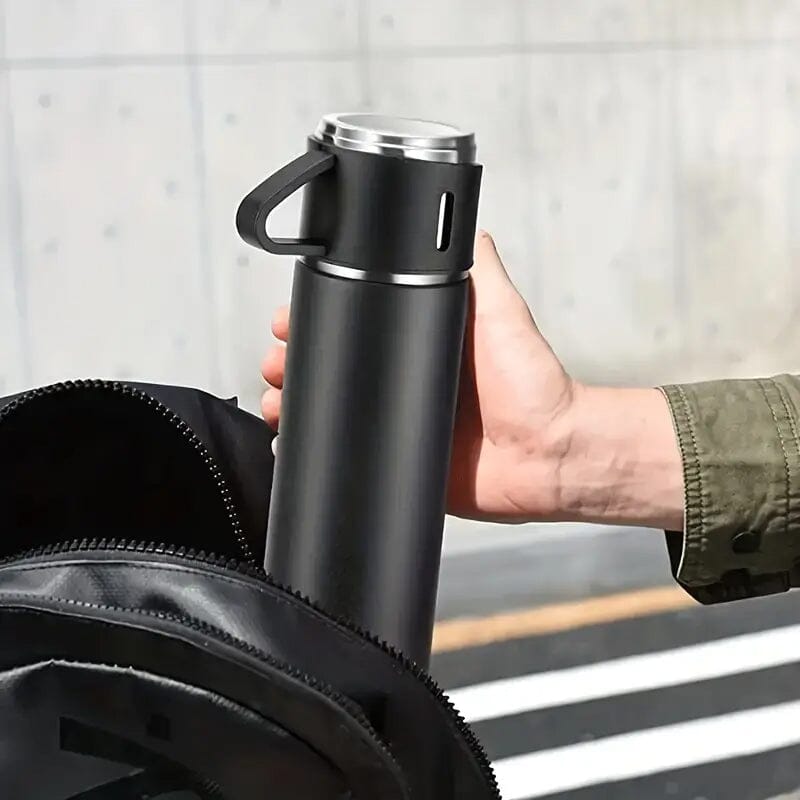 Insulated Stainless Steel Vacuum Flask Set